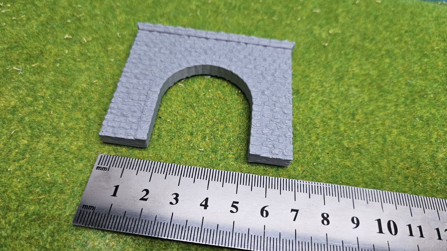 Tunneleinfahrt "Eingleisig" alte Steinoptik für Spur N