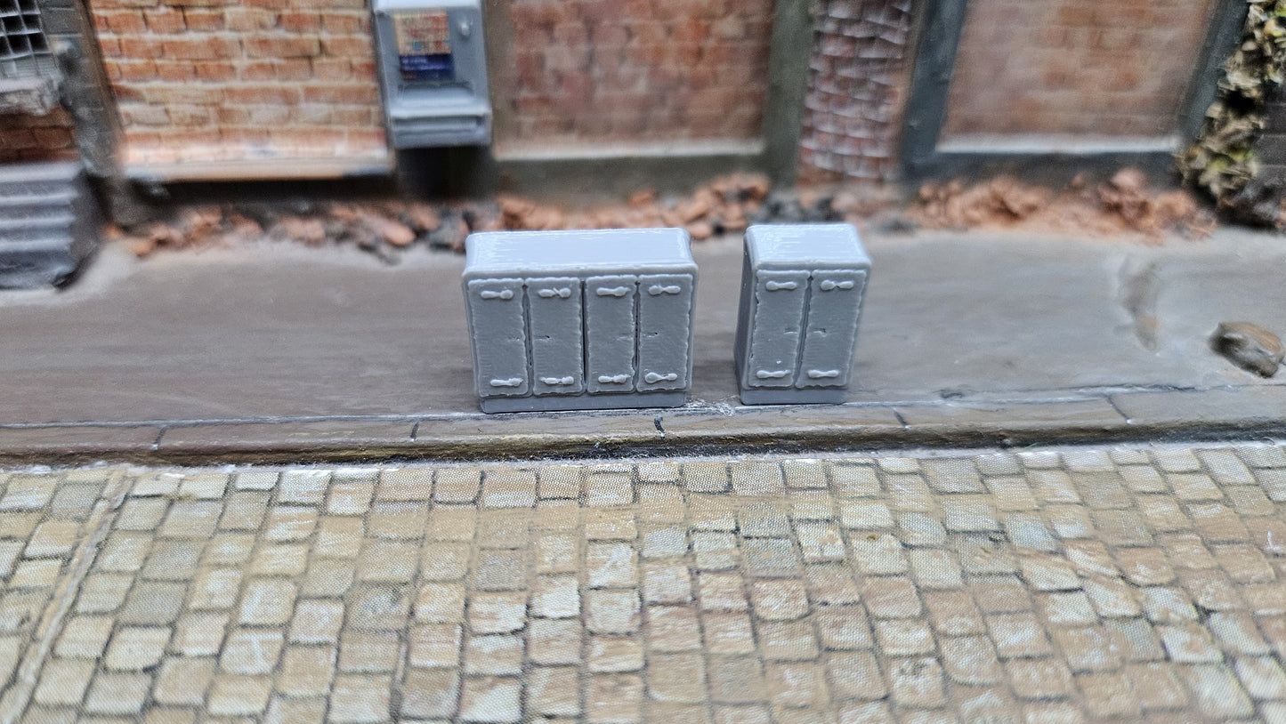 2x / 4x Verteilerkasten Telefonkasten Strom Schaltschrank Set