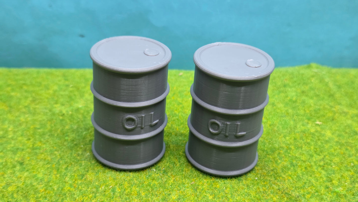 2x Öl Oel 200l Fass Faß Werkstatt Ladegut Tonne