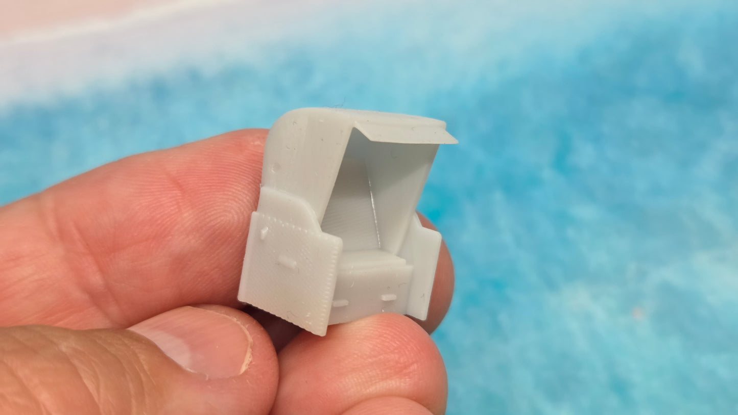 2x Strandkorb Strandkörbe "Resin Version" - unbemalt