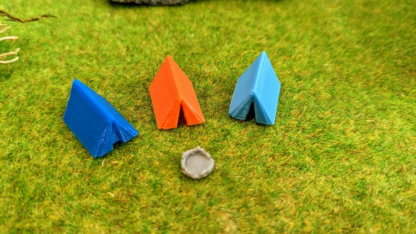 3 Zelte mit Feuerstelle für Campingplatz, Badestrand, Urlaub