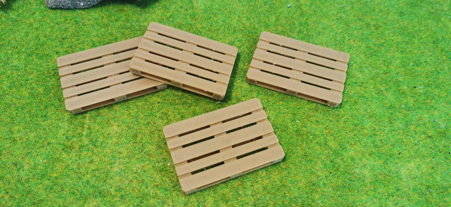 Europaletten aus Echtholzfilament als Ladegut oder Industriedeko