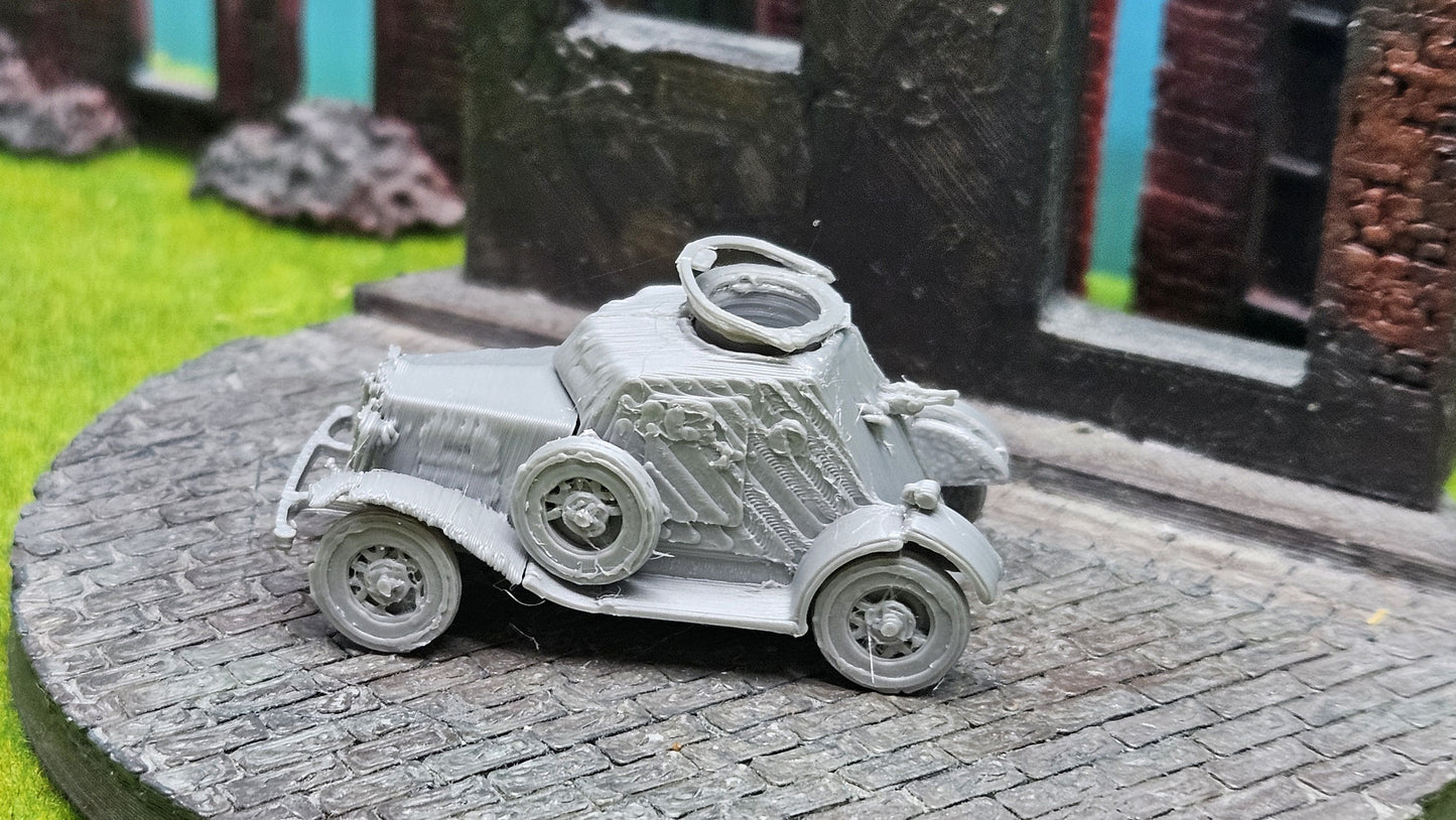 D12 sowjetischer Panzerwagen "offene Luke"