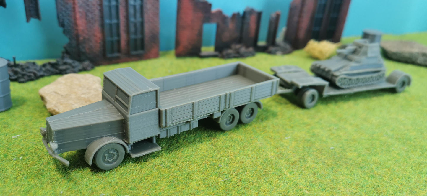 Faun L900 LKW inkl. Sd.Ah. 115 Tiefladeanhänger