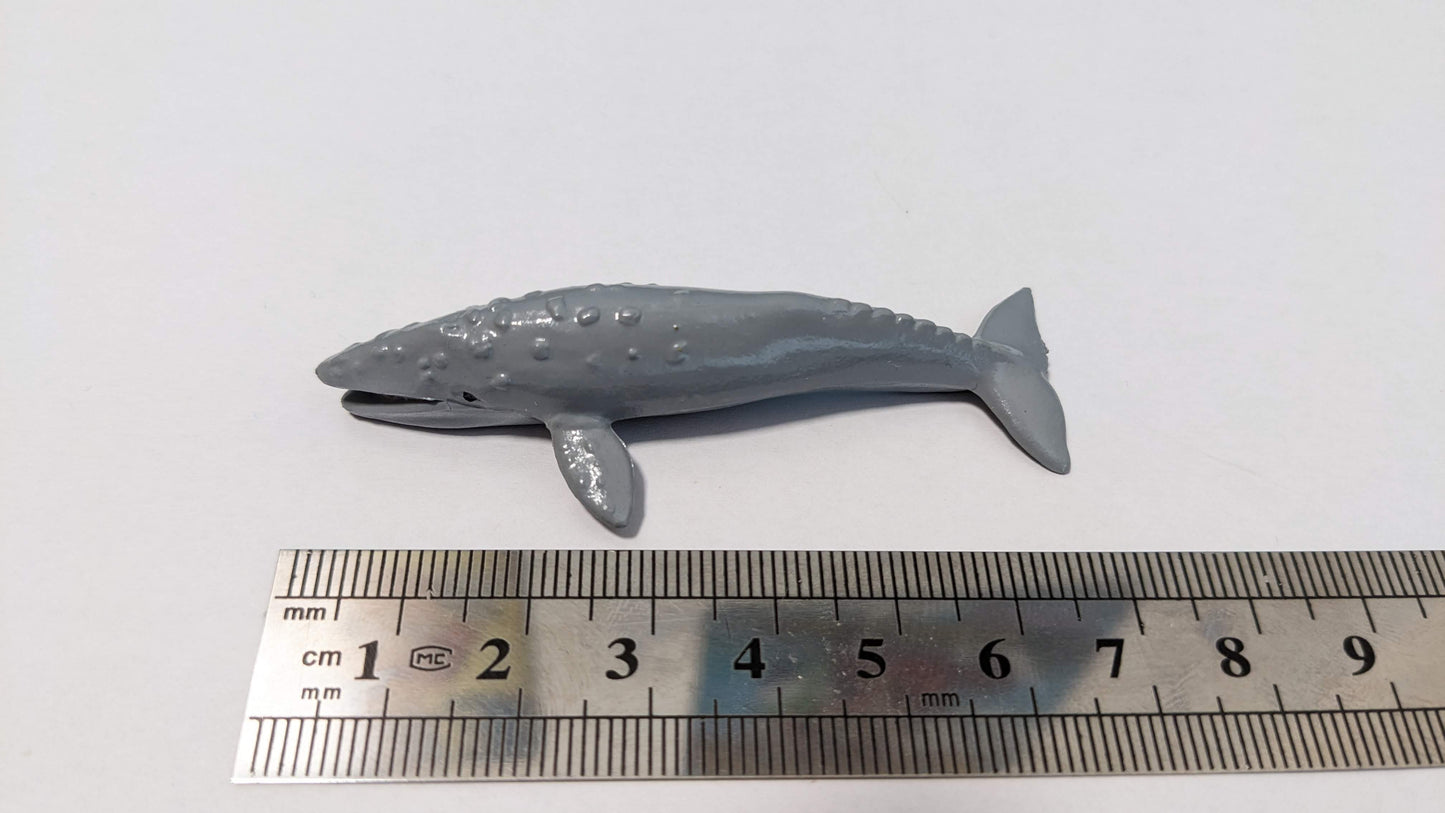 Grauwal Wal Tier für Zoo Diorama 1:87 (Spur H0) - bemalt