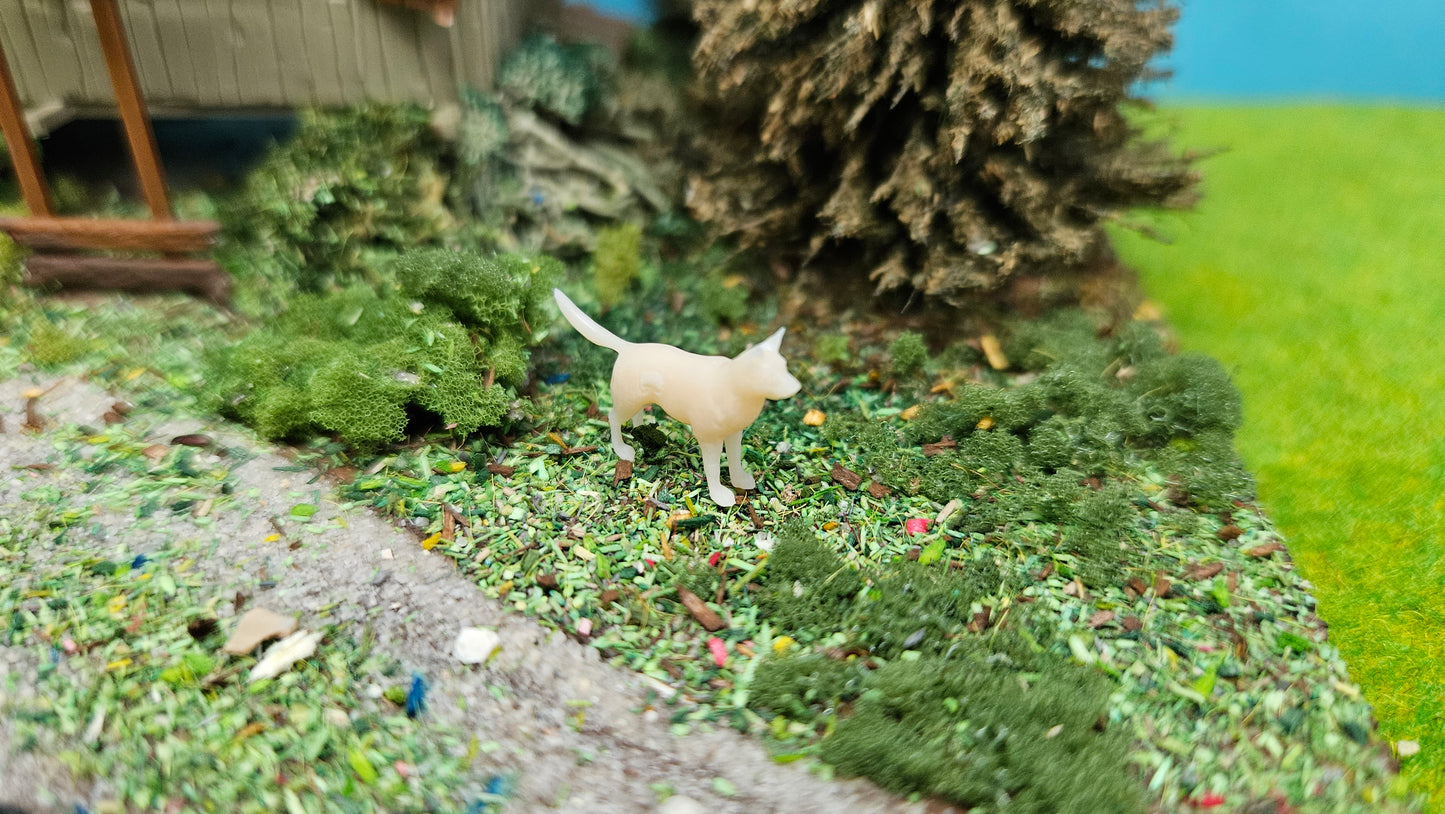 Husky Hund aus Resin 1:87 (H0) - bemalt oder unbemalt