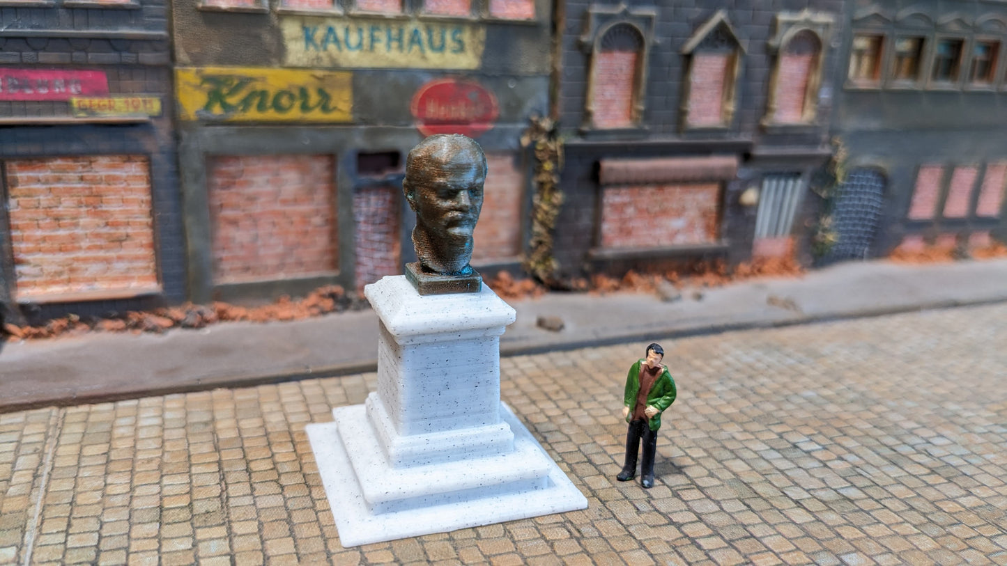 "Lenin" Büste Denkmal Bronze Kupfer - Spur H0 (1:87)