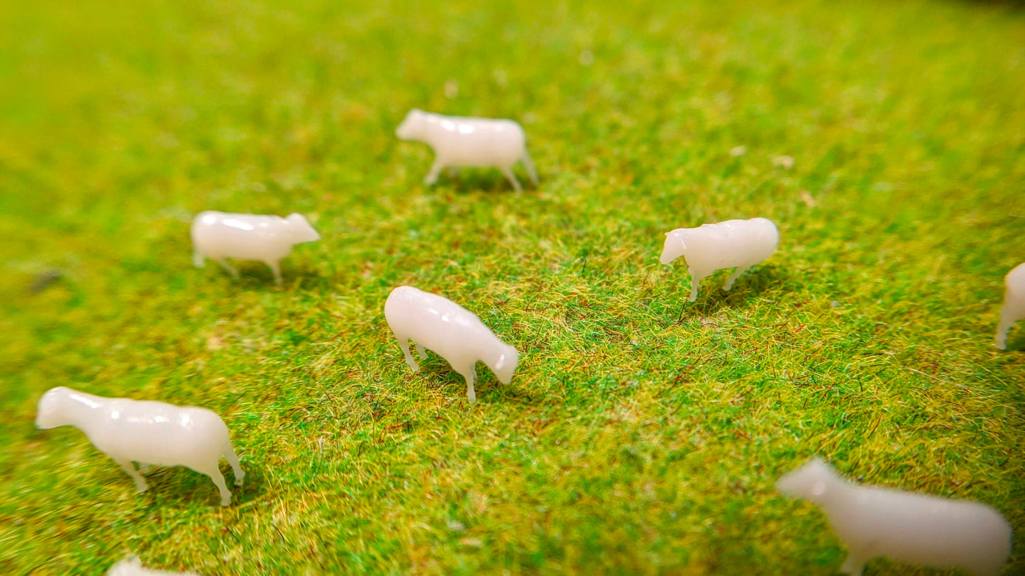 10x Schafe Schafsherde aus Resin 1:160 (Spur N) - bemalt oder unbemalt