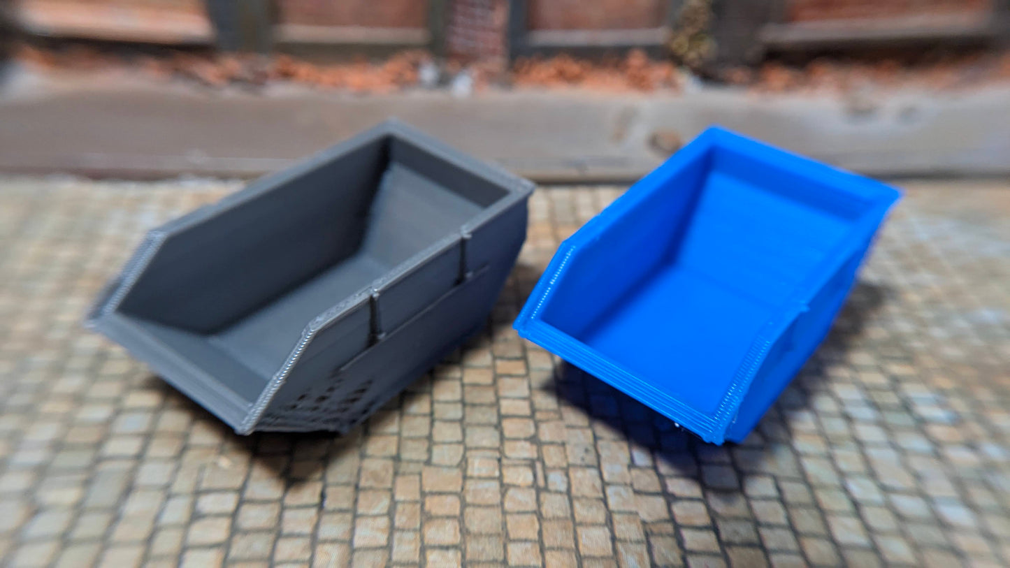 2 Schuttcontainer Container Set optional in Rostoptik oder unbemalt