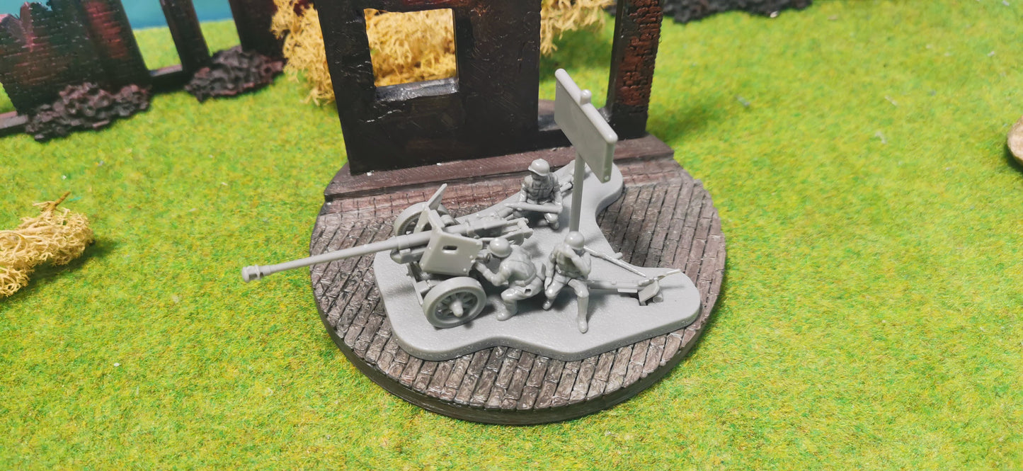 Deutsche 7,5cm PaK 40 (Panzerabwehrkanone) + Figuren 1:72 - unbemalt