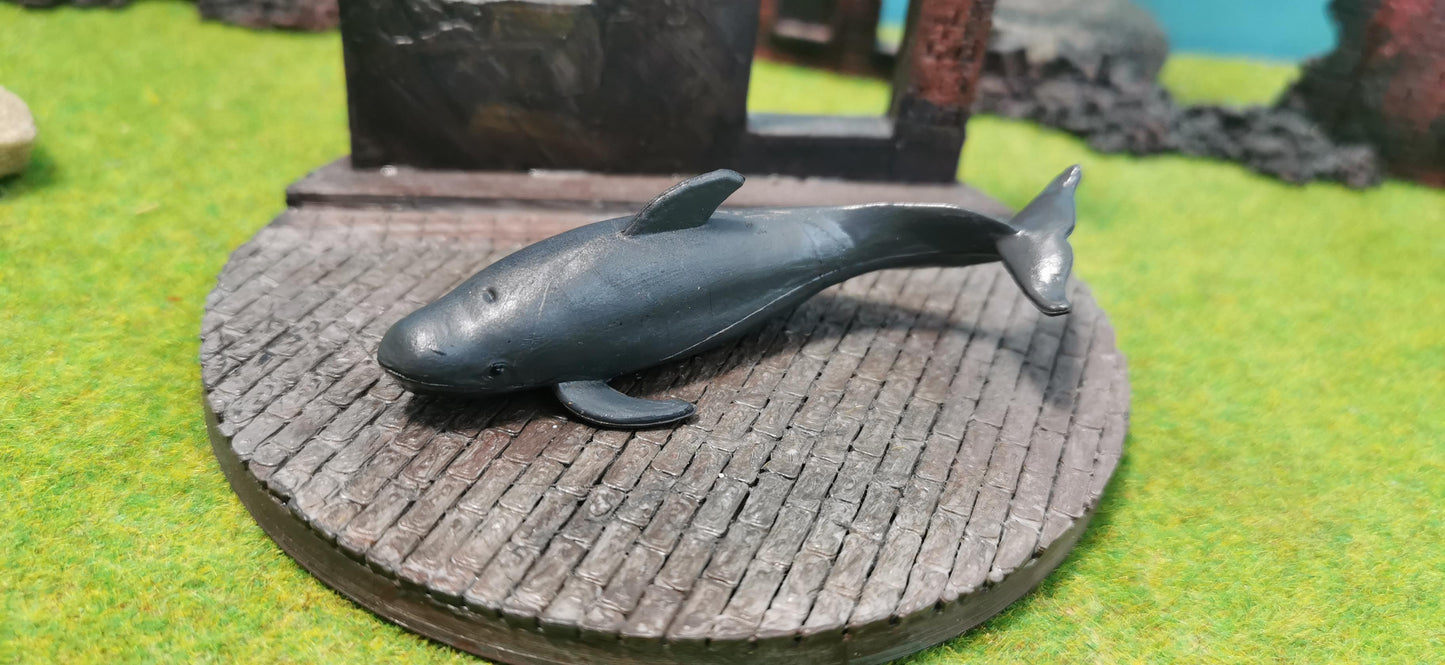 Pilotwal / Grindwal Modell Tier für Zoo Diorama 1:87 (Spur H0) - bemalt