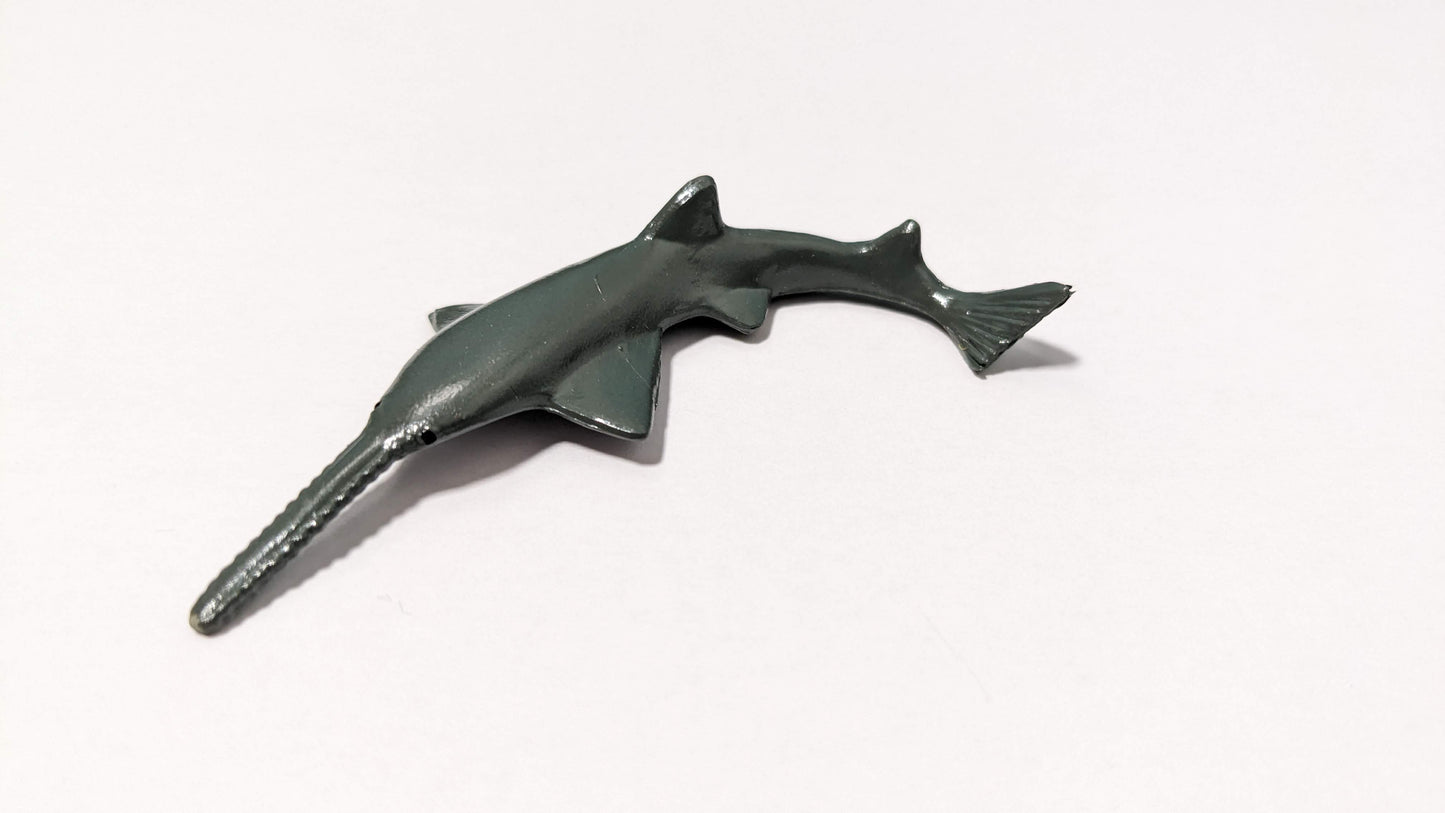 Schwertfisch Wasser Modell Tier für Zoo Diorama 1:35 / 1:32 (Spur 1) - bemalt