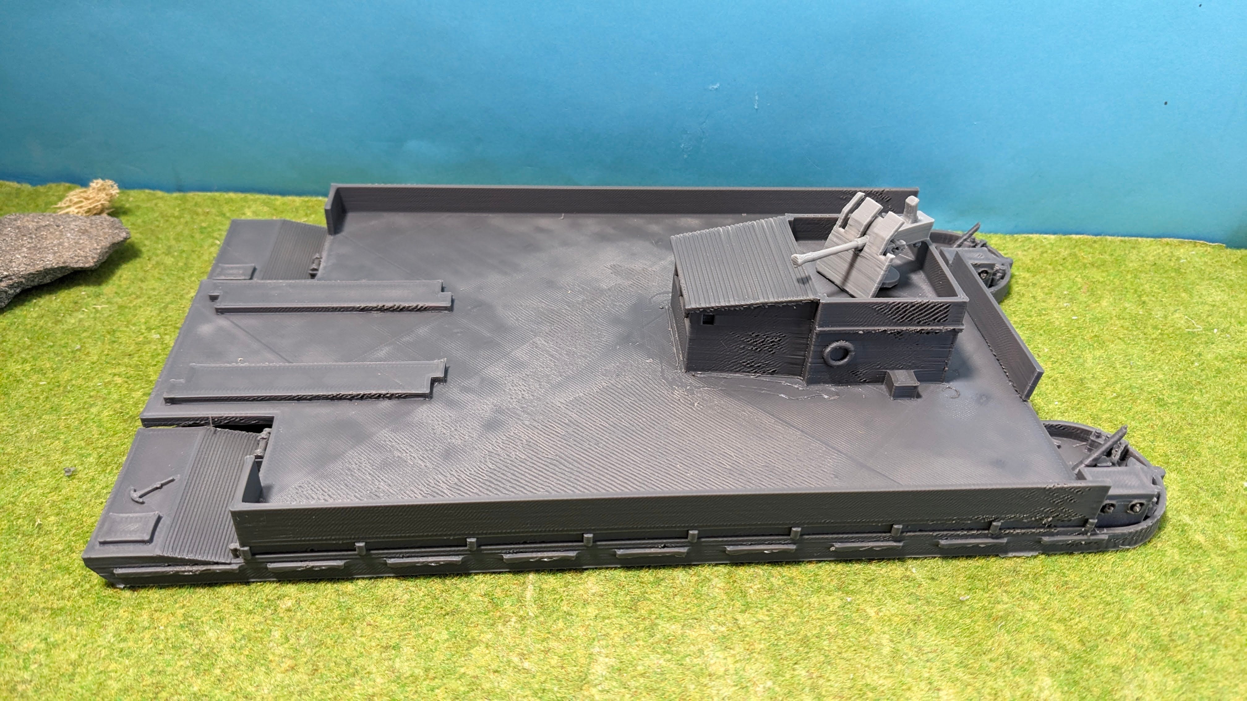 Maquette Militaire HR MODEL CO7227 Pram Wehrmacht Ferry - Échelle 1:72, Neuf Sous Boîte
