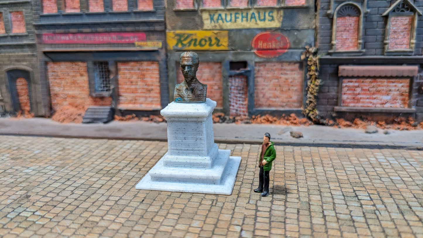 "Nikola Tesla" Büste Denkmal Bronze Kupfer - Spur H0 (1:87)