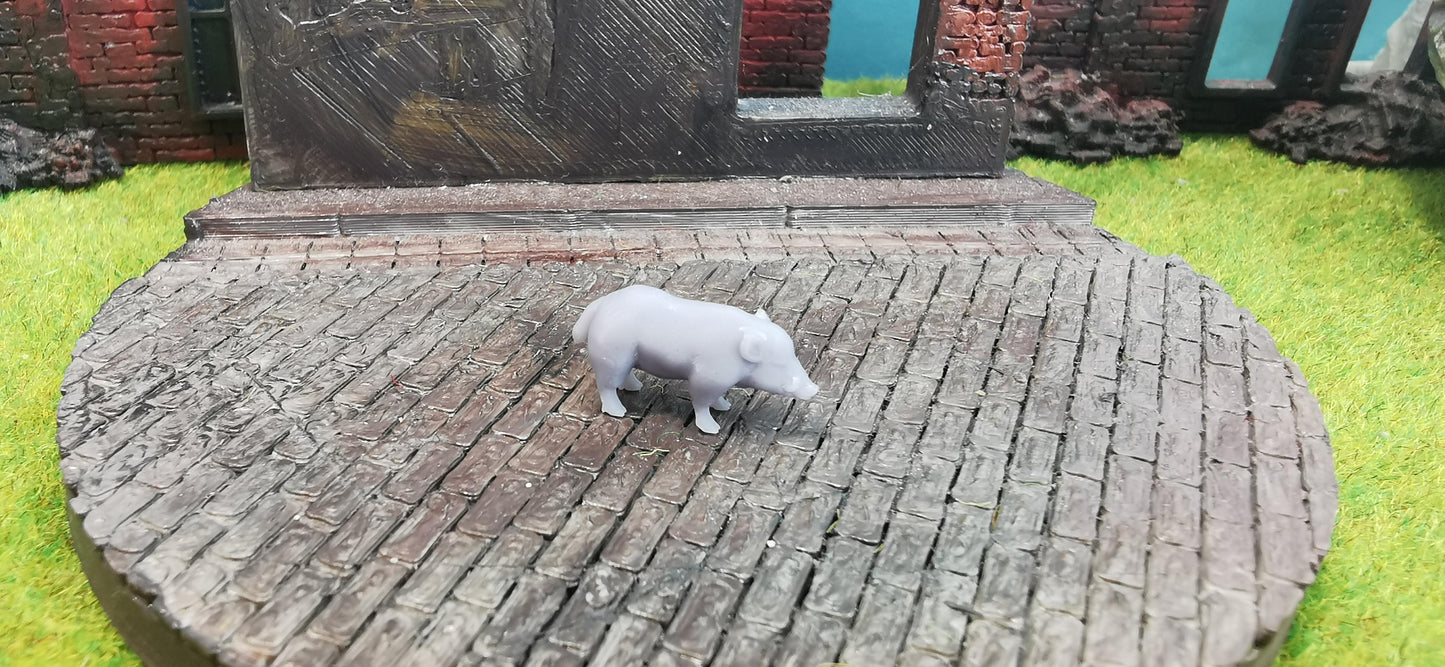 Wildschwein Keiler aus Resin 1:87 (H0) - bemalt oder unbemalt