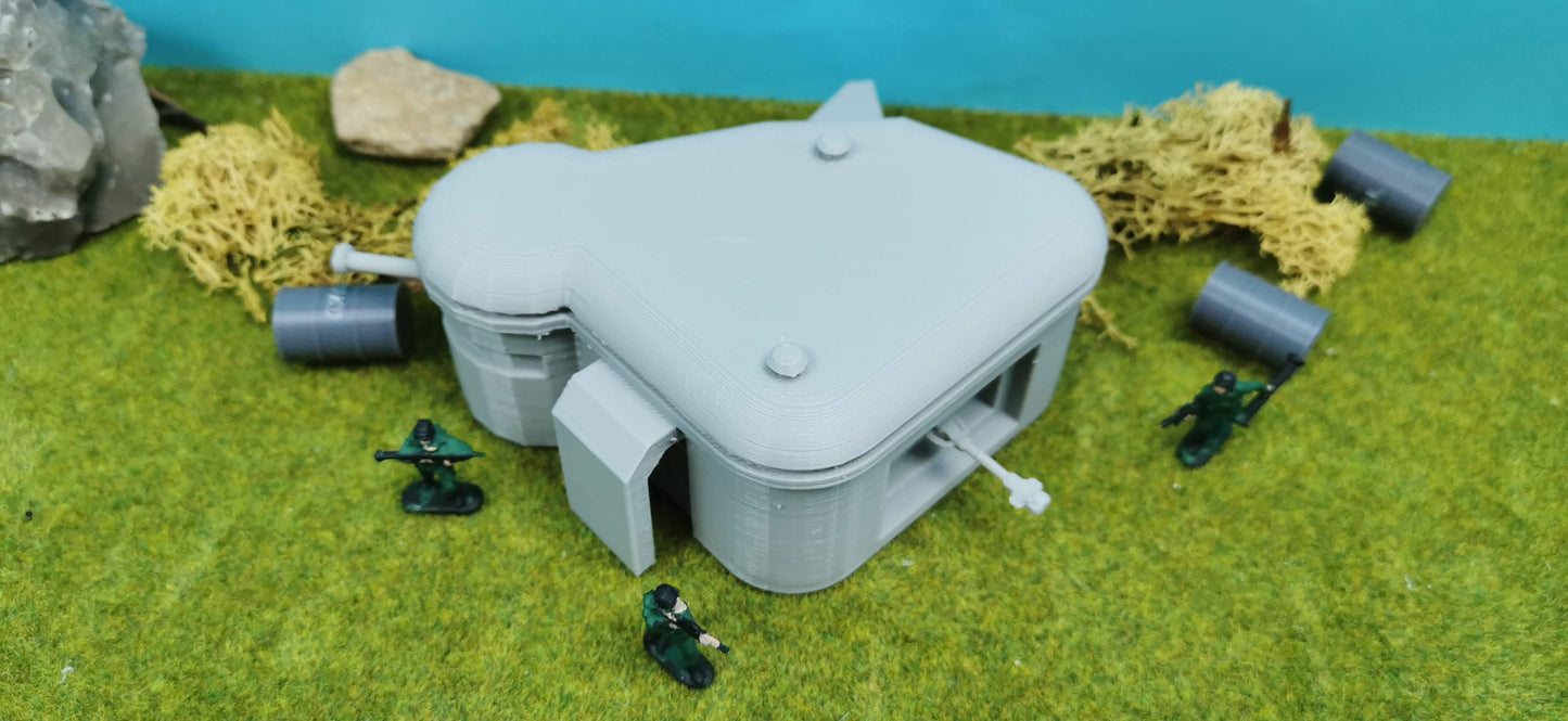 Deutscher MG Bunker Militär 2. Weltkrieg Diorama WW2 Modell