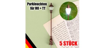 5x LED Parklampen "Kupfer"...