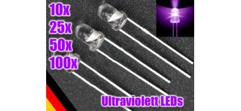 UV LED 3mm / 5mm...