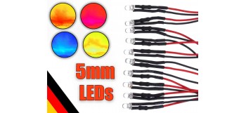 LEDs 5mm klar diverse...