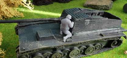 6x Resin Figuren Soldaten "Panzer Besatzung" Wehrmacht WW2