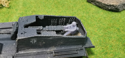 6x Resin Figuren Soldaten "Panzer Besatzung" Wehrmacht WW2