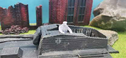 6x Resin Figuren Soldaten "Panzer Besatzung" Wehrmacht WW2