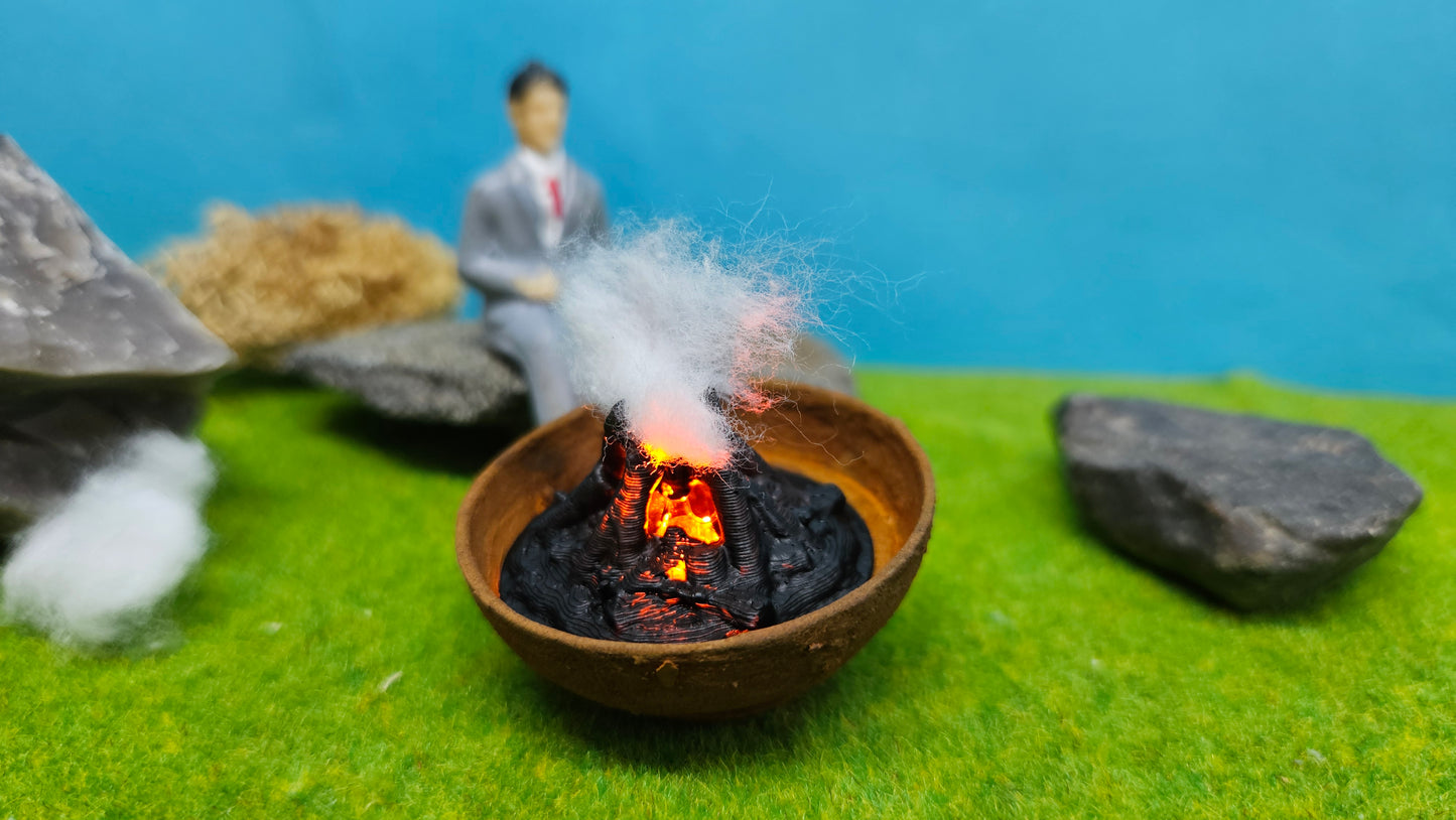 Feuerschale XL Feuerkorb inkl. Feuer LED Brandflackern