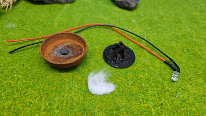 Feuerschale XL Feuerkorb inkl. Feuer LED Brandflackern