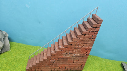 Treppengeländer Geländer Railing Metallzaun (10 Stück) H0 1:87 (30 oder 45 Grad)
