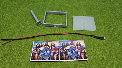 Beleuchtetes Werbedisplay Werbetafel Werbemonitor inkl. LED