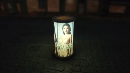 Beleuchtete Litfaßsäule / Werbesäule inkl. LED + Poster