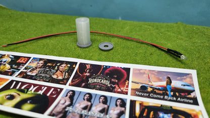 Beleuchtete Litfaßsäule / Werbesäule inkl. LED + Poster