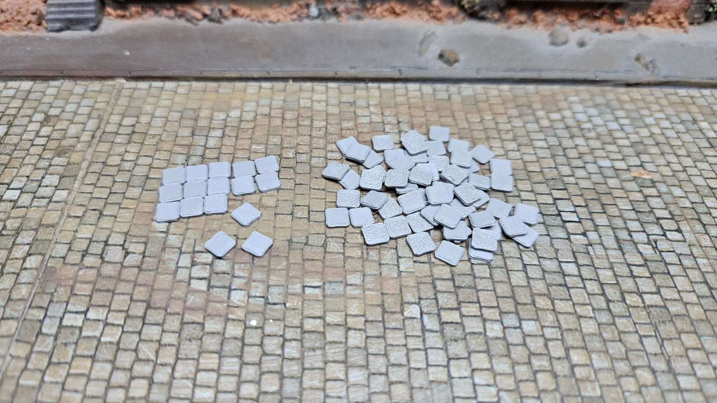 Betonplatten Fliesen Steine für Baustelle oder Ladegut