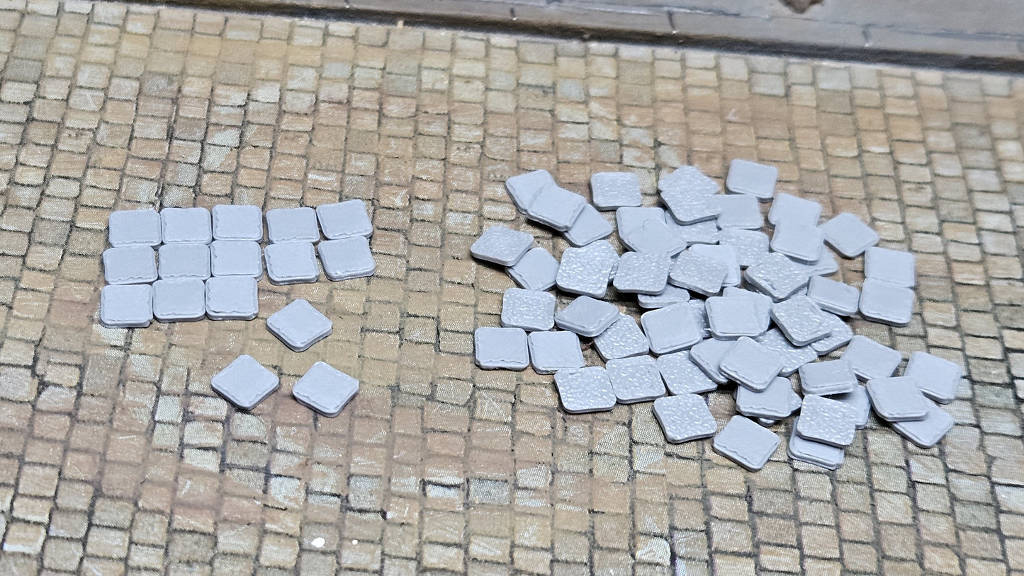 Betonplatten Fliesen Steine für Baustelle oder Ladegut