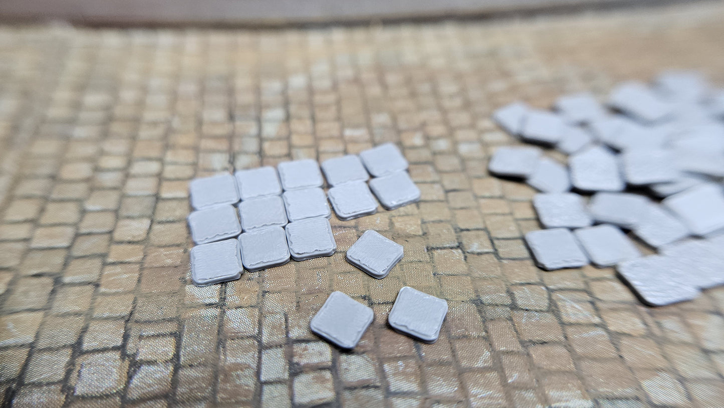 Betonplatten Fliesen Steine für Baustelle oder Ladegut