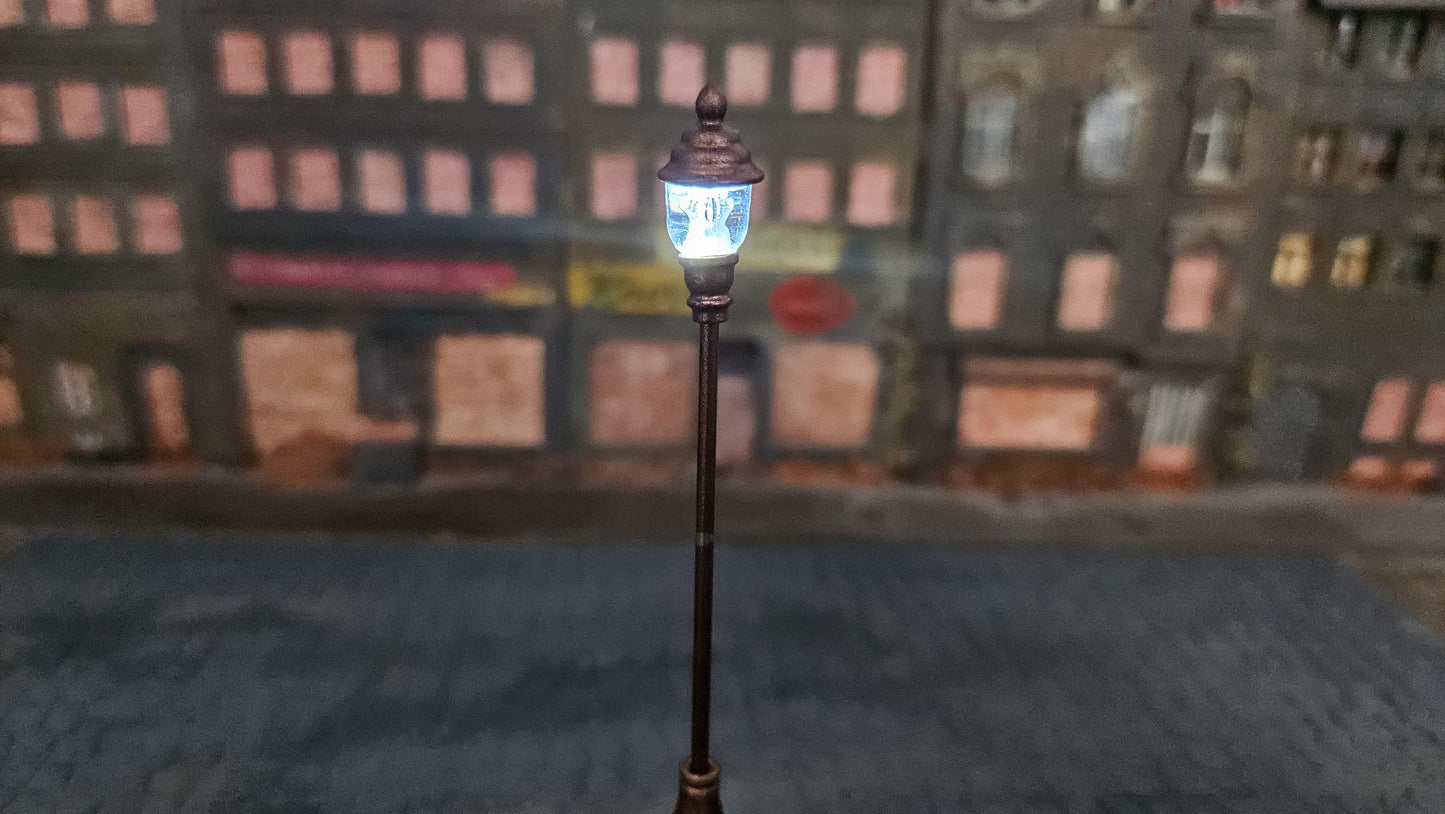 5x LED Parklampen "Kupfer" Parkleuchten 3V Höhe ca. 4,7cm für H0 TT N