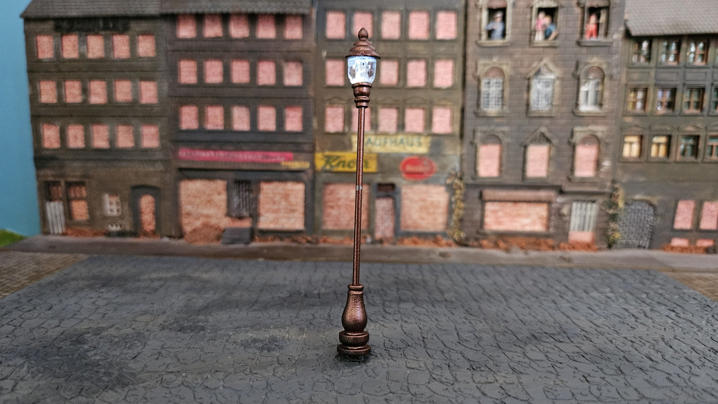 5x LED Parklampen "Kupfer" Parkleuchten 3V Höhe ca. 4,7cm für H0 TT N