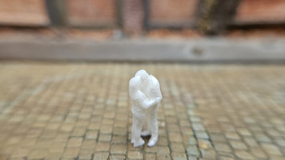 1:87 H0 Liebespaar "Am Bahnsteig" Figuren Resin