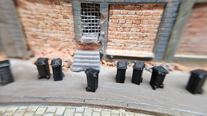 5, 10 oder 25 Stück Mülltonnen Mülleimer - schwarz