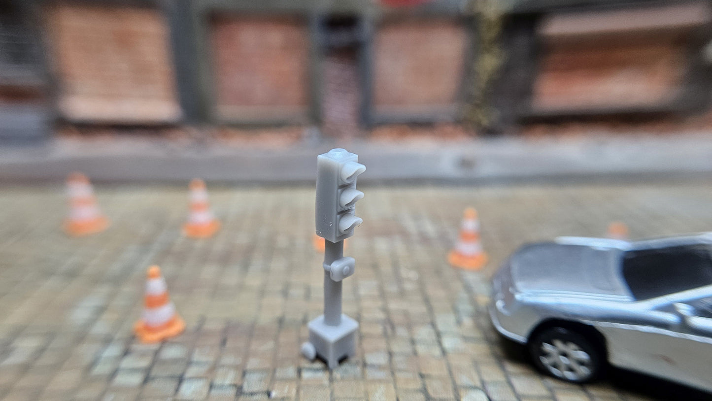 Baustellenampel Verkehrsampel mobile Ampel Baustelle aus Resin
