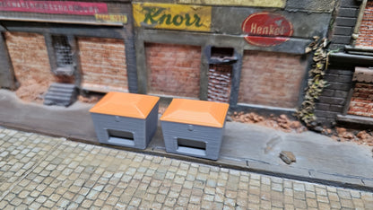 2x Streugutbehälter Streusandkisten Streusalzkasten