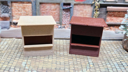 2 Stück Weihnachtsmarkt Stand Buden Hütte Verkaufsstand