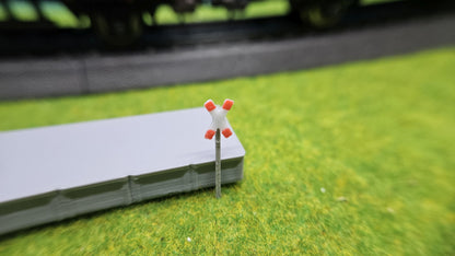 10 Stück Andreaskreuze für Bahnübergang etc.