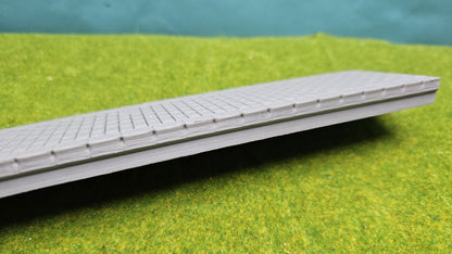 Bahnsteig (H0) 1:87 zweigleisig gepflastert, Element modular erweiterbar