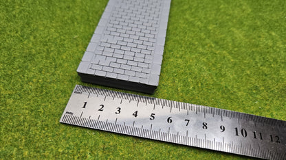 Bahnsteig (H0) 1:87 zweigleisig gepflastert, Element modular erweiterbar