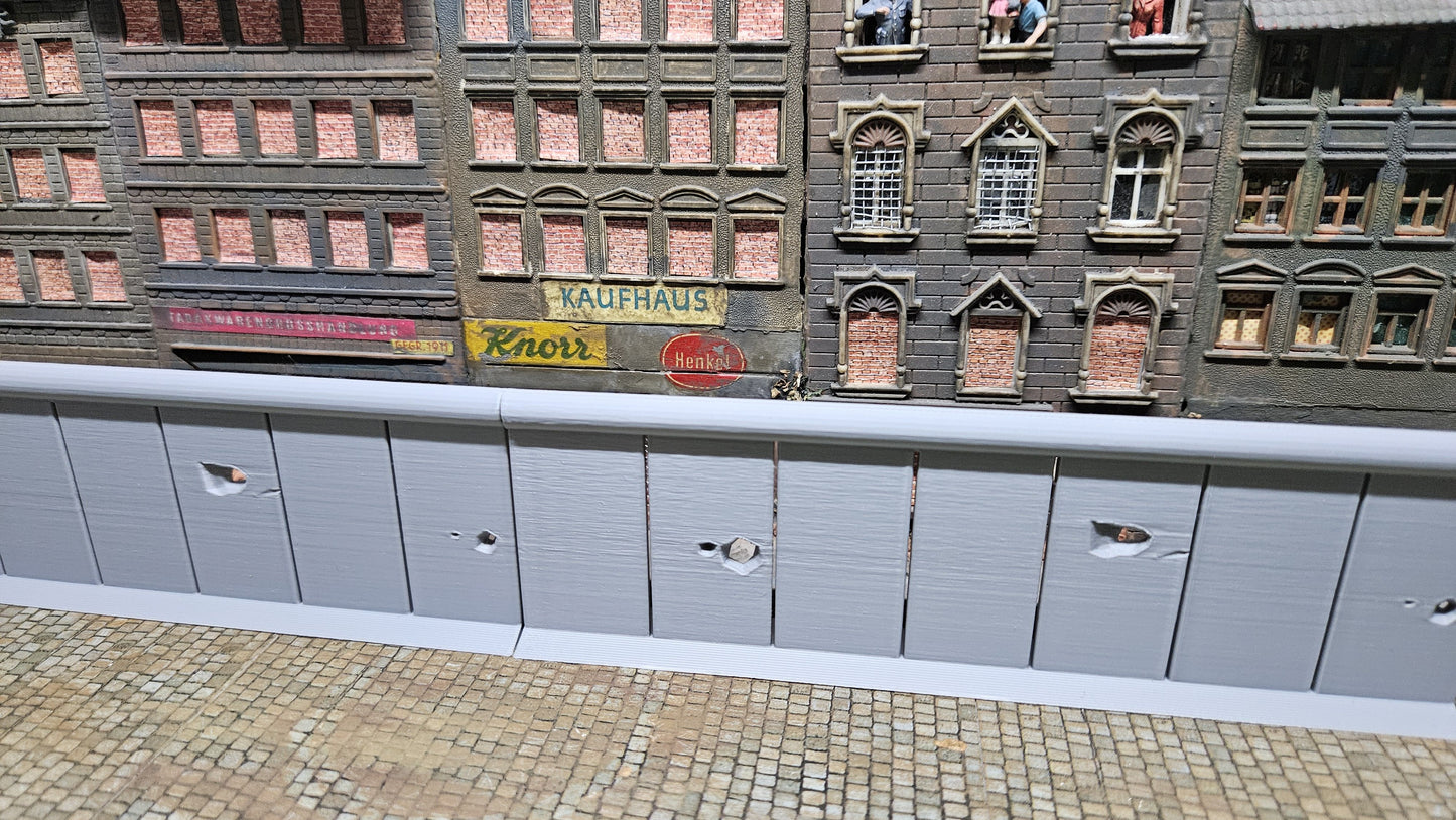 Betonwand "Berliner Mauer" 1 Segment oder Set optional bemalt