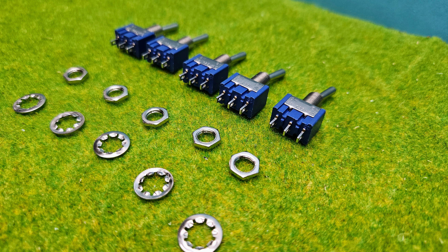 Miniatur Kippschalter Schalter 3-Pin EIN/AUS EIN/EIN Schaltung