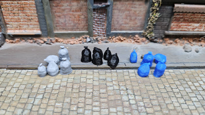 Müllsäcke Abfallsäcke Straßendekoration in diversen Farben