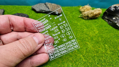 RU WW2 Decals Russland Aufkleber für Panzer Fahrzeuge etc. 1/100 1/87 1/72 1/64