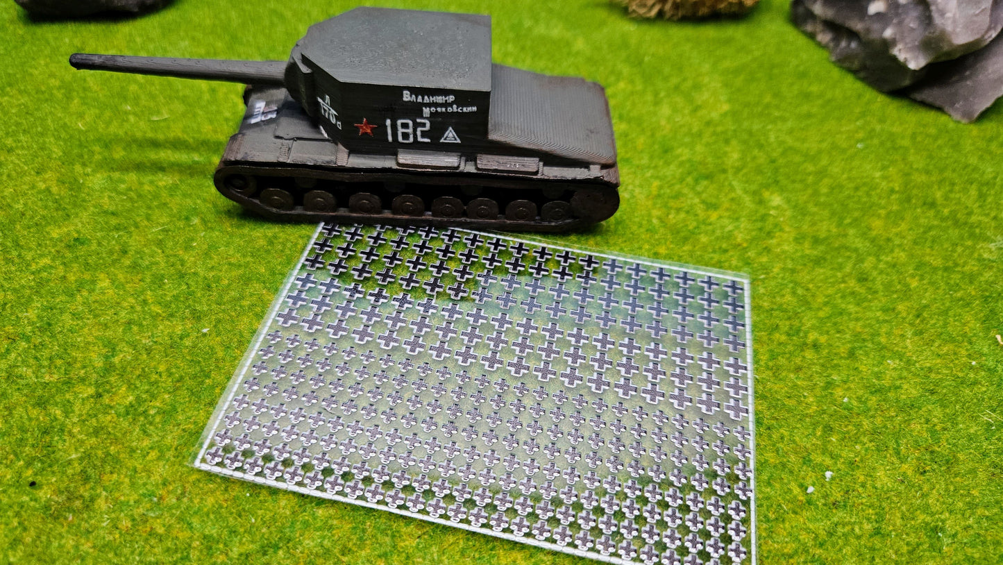 Deutsche Decals "Wehrmacht" Aufkleber für Panzer, Fahrzeuge 1/100 1/87 1/72